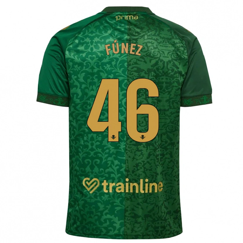 Danxen Herren Rica Fúnez #46 Waldgrün Dunkelgoldrute Auswärtstrikot Trikot 2026/27 T-Shirt Schweiz