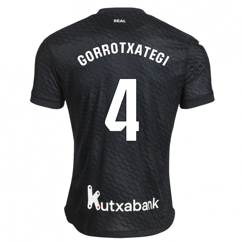 Danxen Herren Jon Gorrotxategi #4 Schwarz Weiß Auswärtstrikot Trikot 2026/27 T-Shirt Schweiz