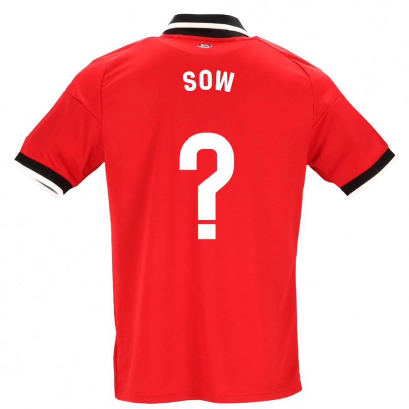 Danxen Herren Bakary Sow #0 Schwarz Weiß Rot Auswärtstrikot Trikot 2026/27 T-Shirt Schweiz