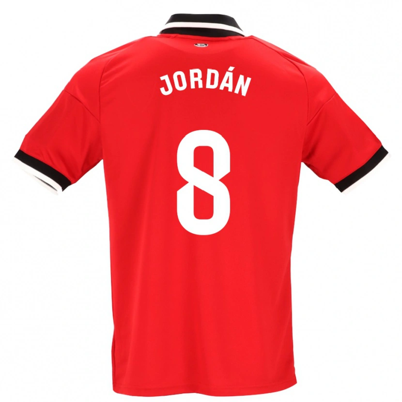 Danxen Herren Joan Jordán #8 Schwarz Weiß Rot Auswärtstrikot Trikot 2026/27 T-Shirt Schweiz