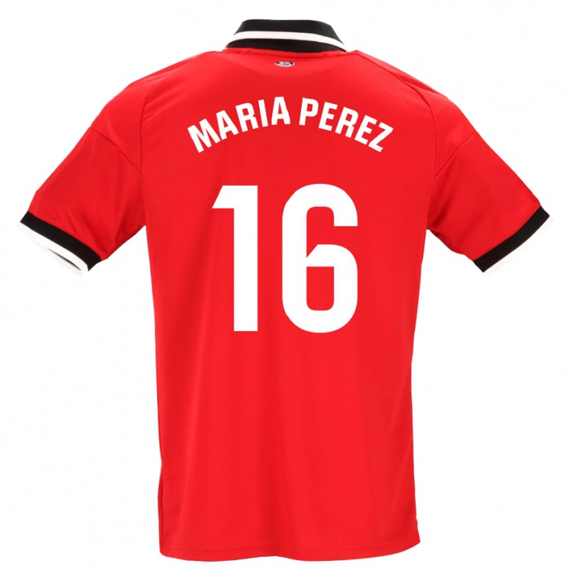 Danxen Herren María Pérez Rabaza #16 Schwarz Weiß Rot Auswärtstrikot Trikot 2026/27 T-Shirt Schweiz