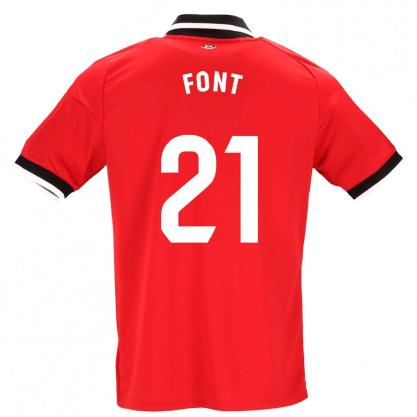 Danxen Herren Jan Font #21 Schwarz Weiß Rot Auswärtstrikot Trikot 2026/27 T-Shirt Schweiz