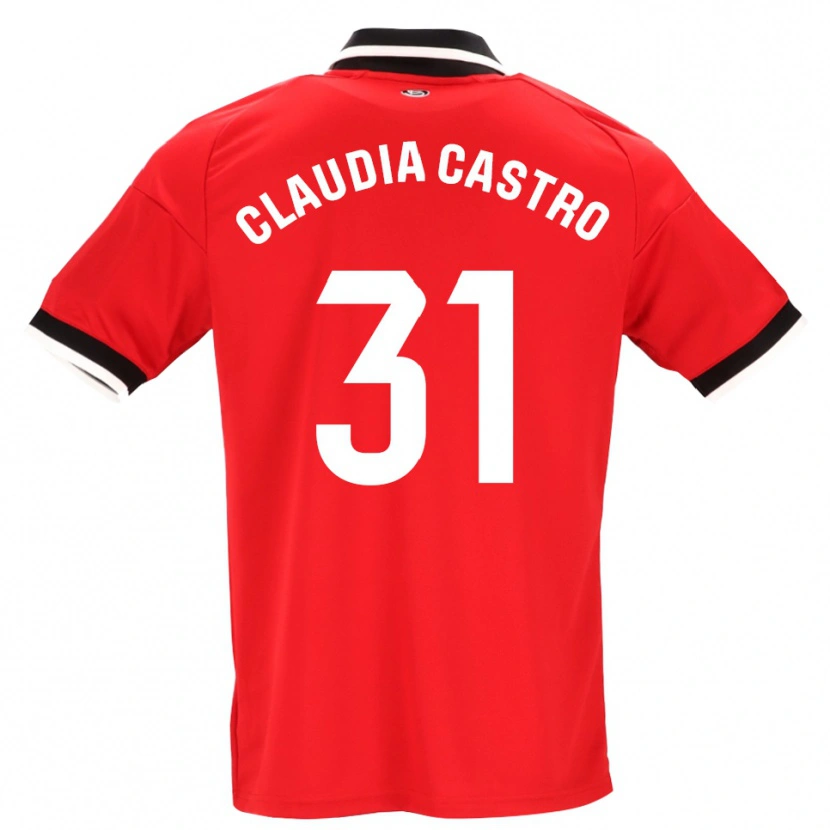 Danxen Herren Claudia Castro Romero #31 Schwarz Weiß Rot Auswärtstrikot Trikot 2026/27 T-Shirt Schweiz