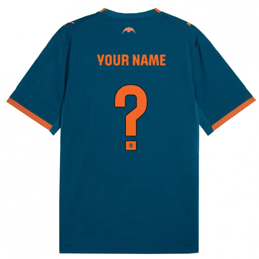 Danxen Herren Ihren Namen #0 Stahlblau Orange Auswärtstrikot Trikot 2026/27 T-Shirt Schweiz