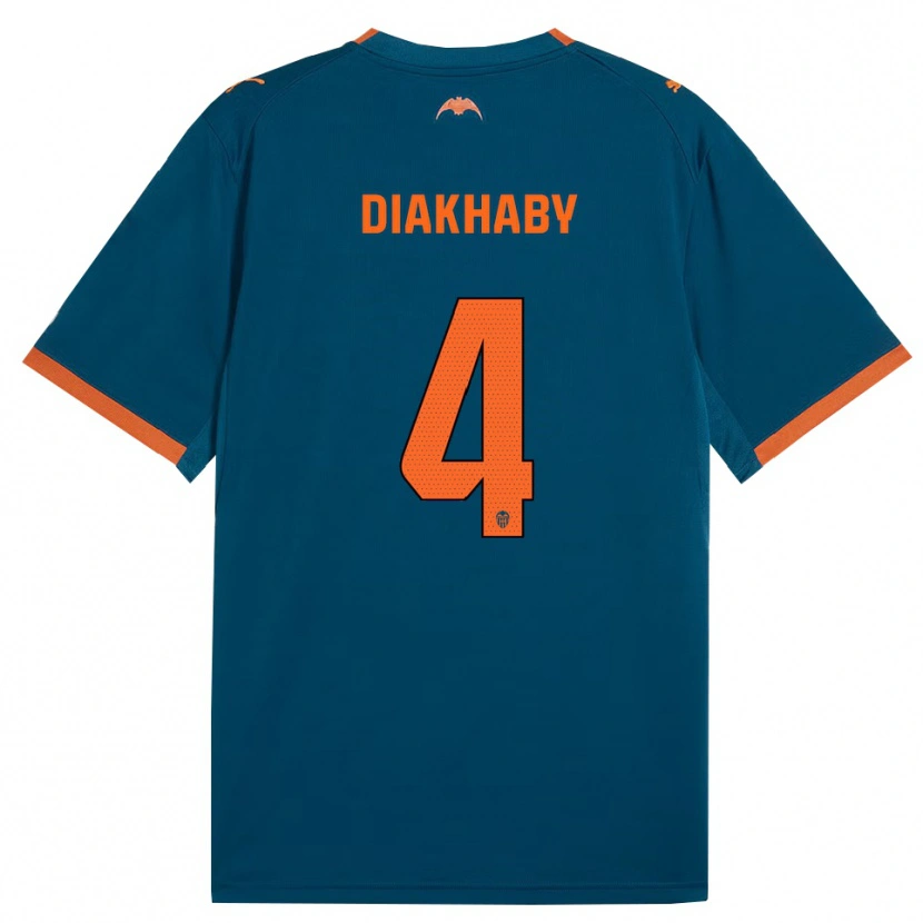 Danxen Herren Mouctar Diakhaby #4 Stahlblau Orange Auswärtstrikot Trikot 2026/27 T-Shirt Schweiz