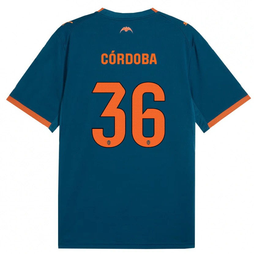 Danxen Herren Iker Córdoba #36 Stahlblau Orange Auswärtstrikot Trikot 2026/27 T-Shirt Schweiz