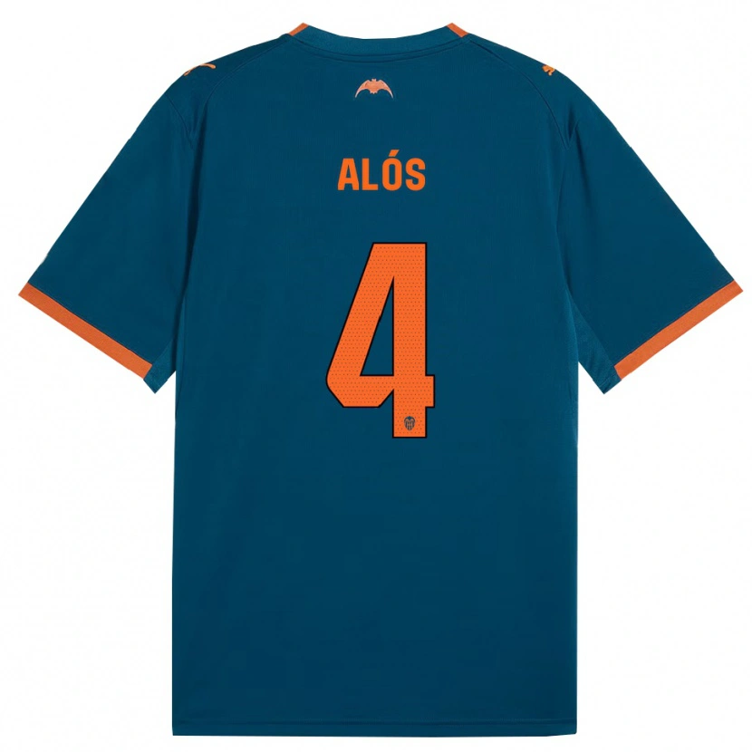 Danxen Herren Carlos Alós #4 Stahlblau Orange Auswärtstrikot Trikot 2026/27 T-Shirt Schweiz
