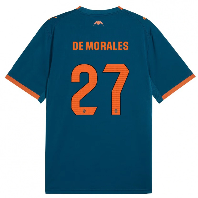 Danxen Herren Rubén Muñoz De Morales #27 Stahlblau Orange Auswärtstrikot Trikot 2026/27 T-Shirt Schweiz
