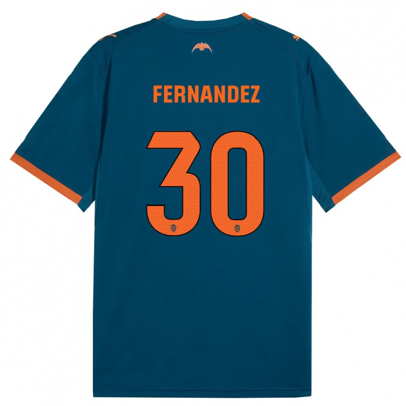 Danxen Herren Rubén Fernández #30 Stahlblau Orange Auswärtstrikot Trikot 2026/27 T-Shirt Schweiz