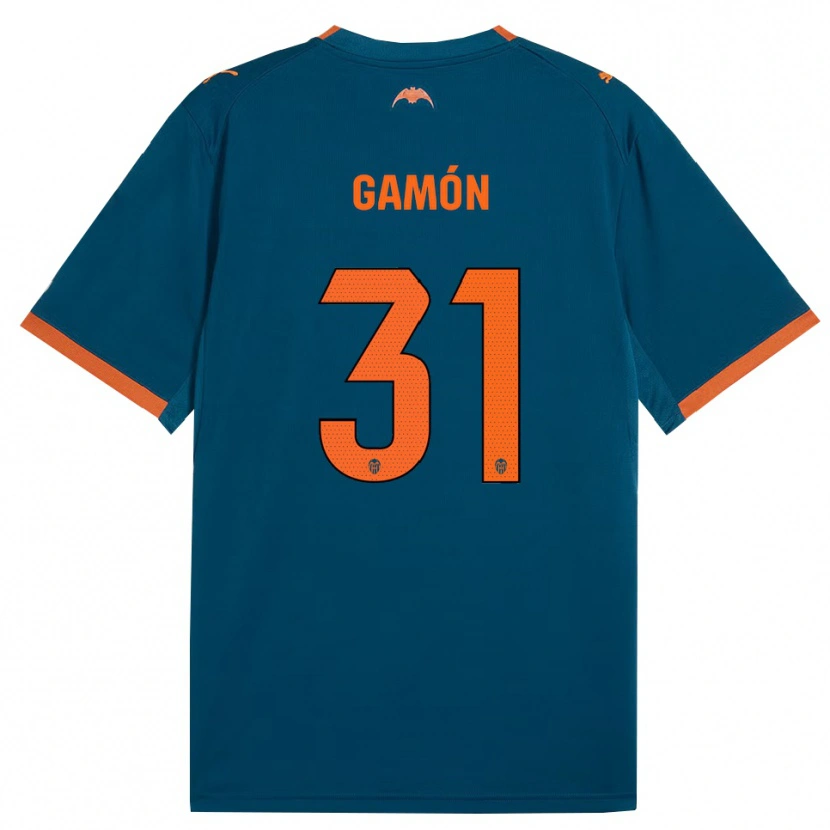 Danxen Herren Rodrigo Gamón #31 Stahlblau Orange Auswärtstrikot Trikot 2026/27 T-Shirt Schweiz