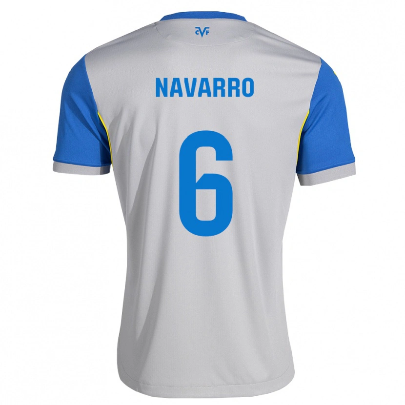 Danxen Herren Pau Navarro #6 Dodgerblau Grau Auswärtstrikot Trikot 2026/27 T-Shirt Schweiz
