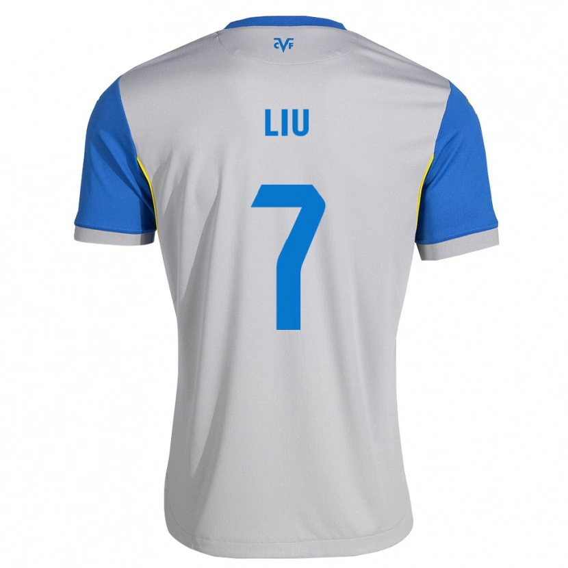 Danxen Herren Kaiyuan Liu #7 Dodgerblau Grau Auswärtstrikot Trikot 2026/27 T-Shirt Schweiz