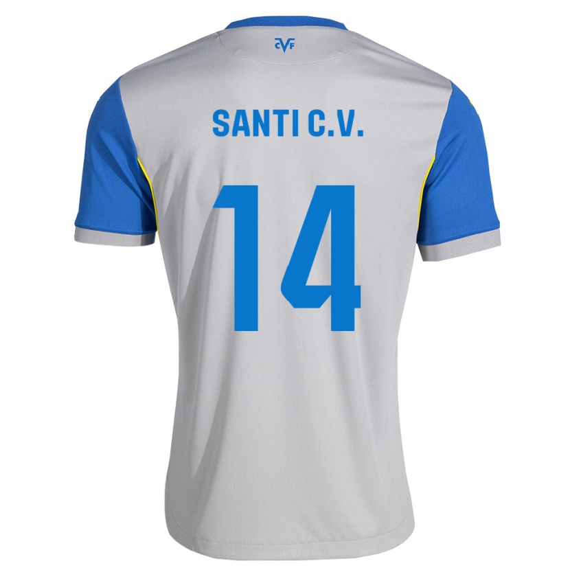 Danxen Herren Santi Comesaña #14 Dodgerblau Grau Auswärtstrikot Trikot 2026/27 T-Shirt Schweiz