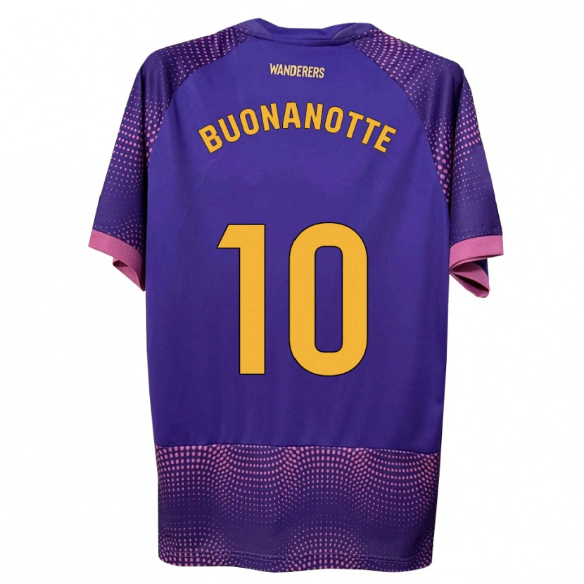 Danxen Herren Facundo Buonanotte #10 Lila Weiß Rosa Auswärtstrikot Trikot 2026/27 T-Shirt Schweiz