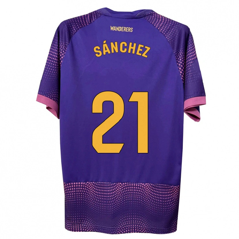 Danxen Herren Álex Sánchez #21 Lila Weiß Rosa Auswärtstrikot Trikot 2026/27 T-Shirt Schweiz