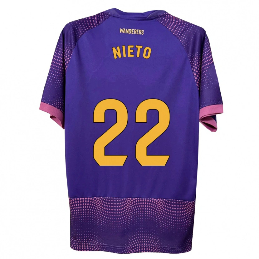 Danxen Herren Dani Nieto #22 Lila Weiß Rosa Auswärtstrikot Trikot 2026/27 T-Shirt Schweiz
