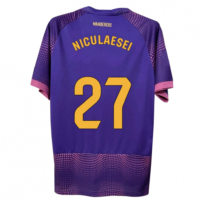 Danxen Herren Albert Niculăesei #27 Lila Weiß Rosa Auswärtstrikot Trikot 2026/27 T-Shirt Schweiz