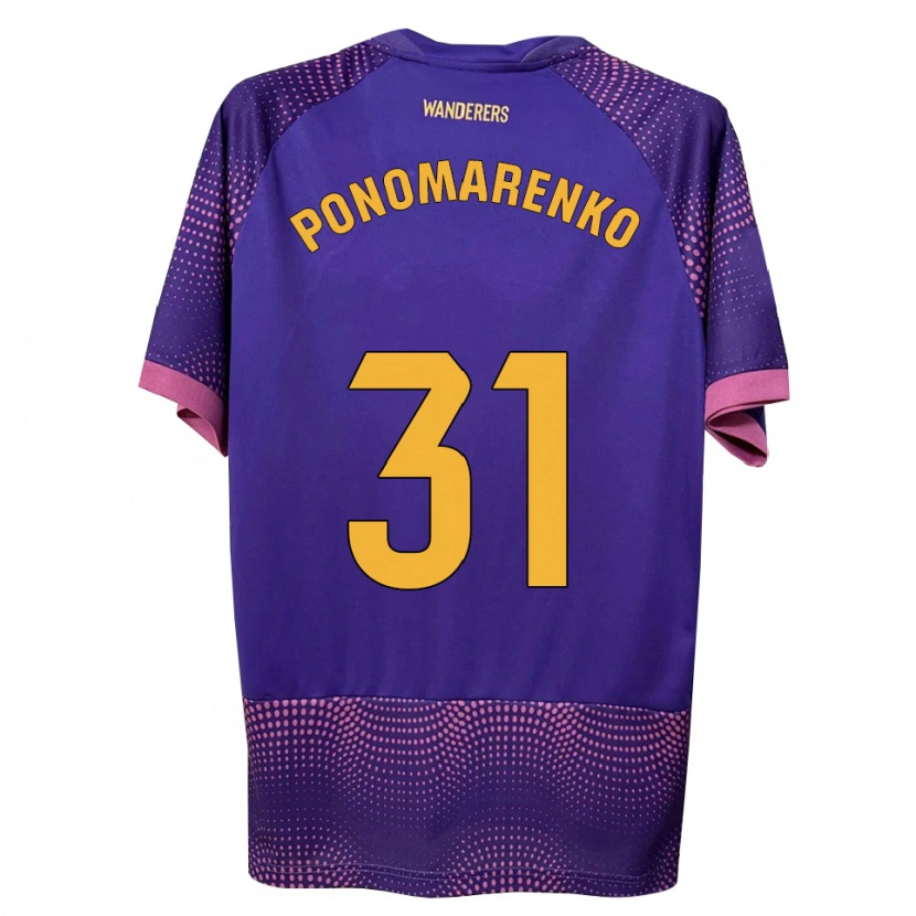 Danxen Herren Borys Ponomarenko #31 Lila Weiß Rosa Auswärtstrikot Trikot 2026/27 T-Shirt Schweiz