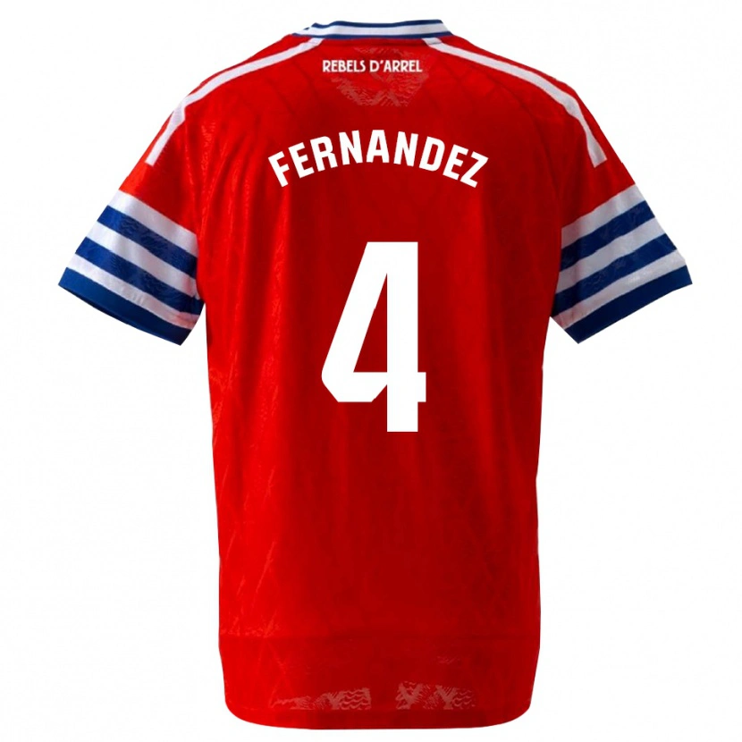 Danxen Herren Marcos Fernández #4 Königsblau Rot Auswärtstrikot Trikot 2026/27 T-Shirt Schweiz