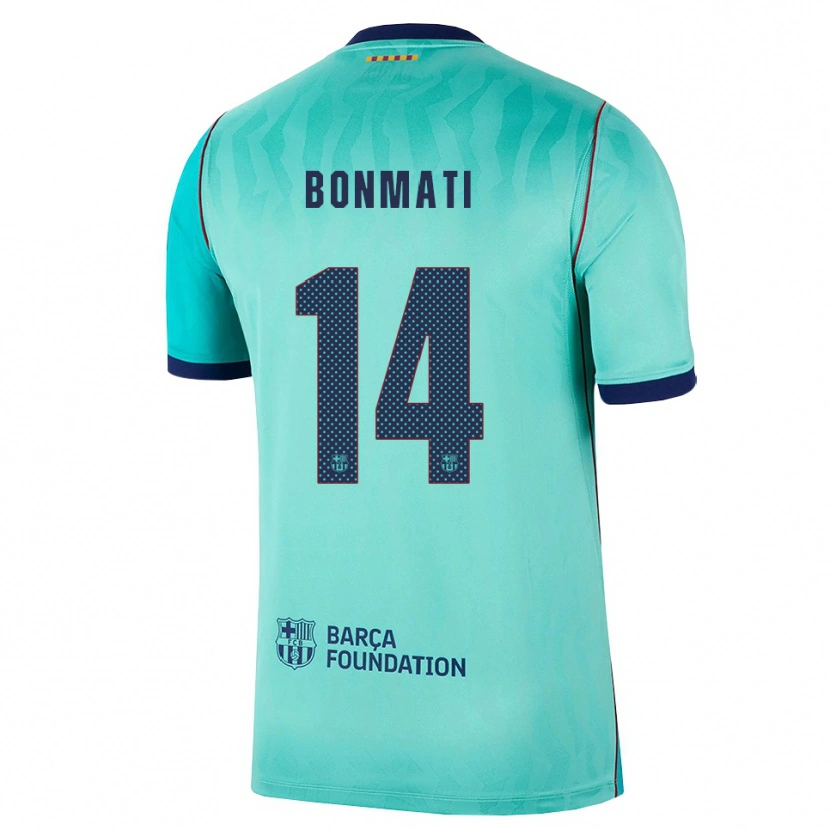 Danxen Herren Aitana Bonmati #14 Aqua Dunkeltürkis Königsblau Ausweichtrikot Trikot 2026/27 T-Shirt Schweiz