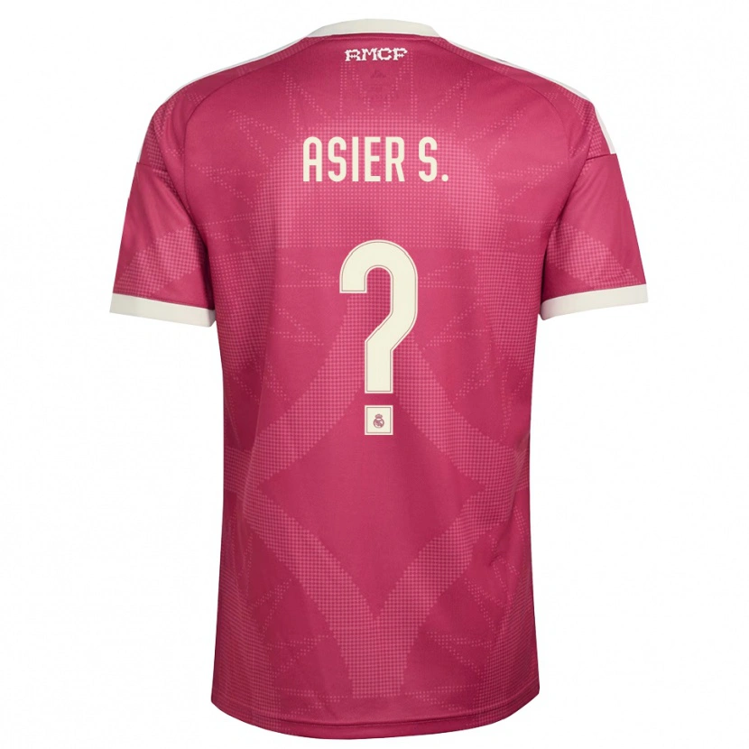 Danxen Herren Asier Sánchez #0 Blassviolett Rot Weiß Ausweichtrikot Trikot 2026/27 T-Shirt Schweiz