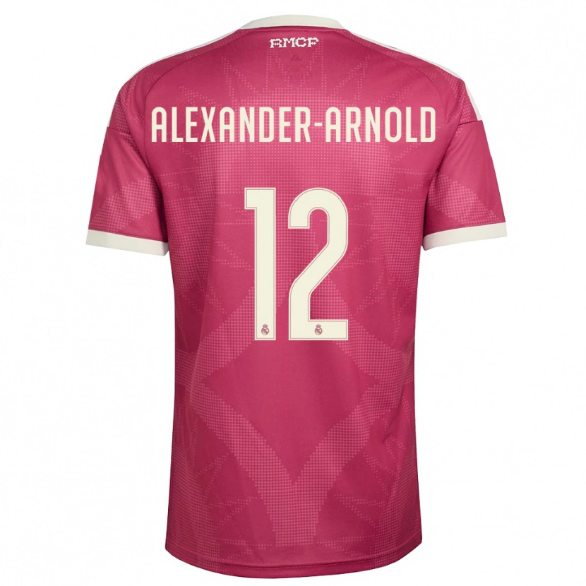 Danxen Herren Trent Alexander-Arnold #12 Blassviolett Rot Weiß Ausweichtrikot Trikot 2026/27 T-Shirt Schweiz
