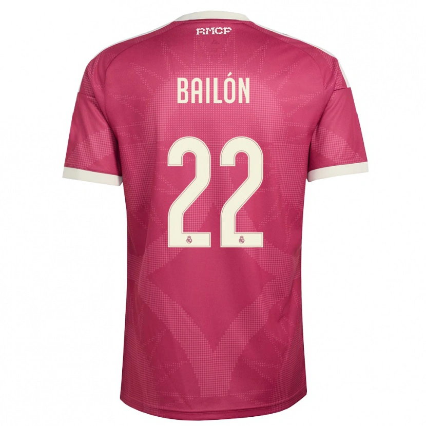 Danxen Herren Javi Bailón #22 Blassviolett Rot Weiß Ausweichtrikot Trikot 2026/27 T-Shirt Schweiz