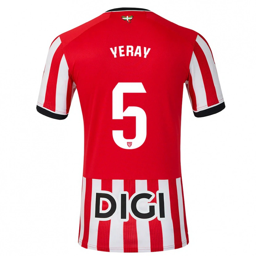 Danxen Damen Yeray Álvarez #5 Rot Schwarz Weiß Heimtrikot Trikot 2026/27 T-Shirt Schweiz