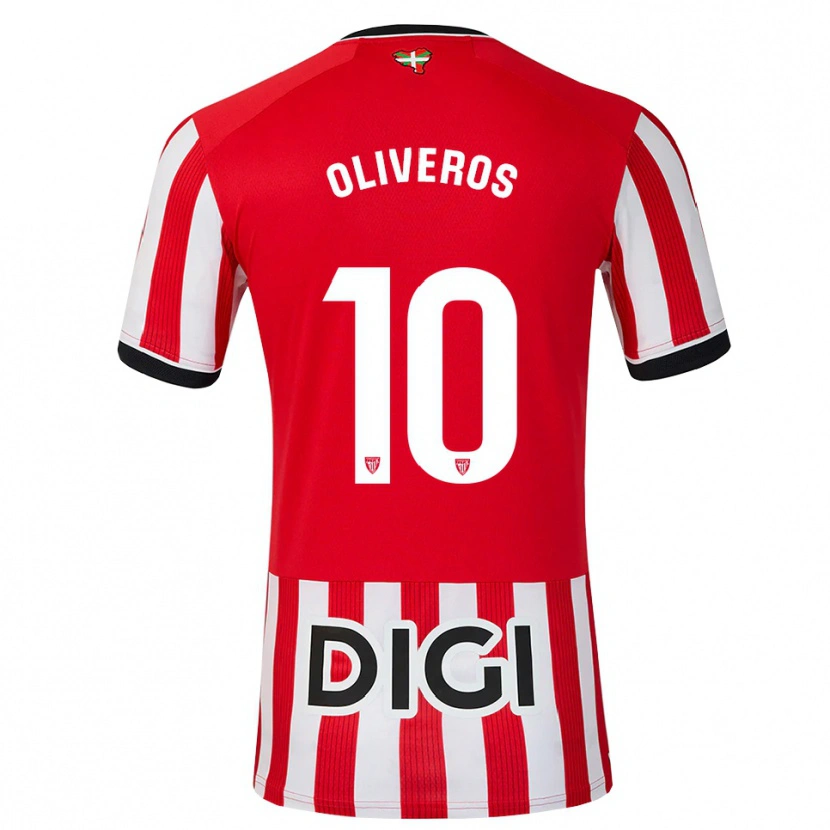 Danxen Damen Aimar Oliveros #10 Rot Schwarz Weiß Heimtrikot Trikot 2026/27 T-Shirt Schweiz