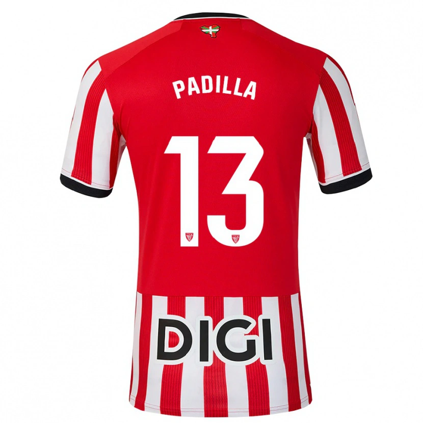 Danxen Damen Álex Padilla #13 Rot Schwarz Weiß Heimtrikot Trikot 2026/27 T-Shirt Schweiz