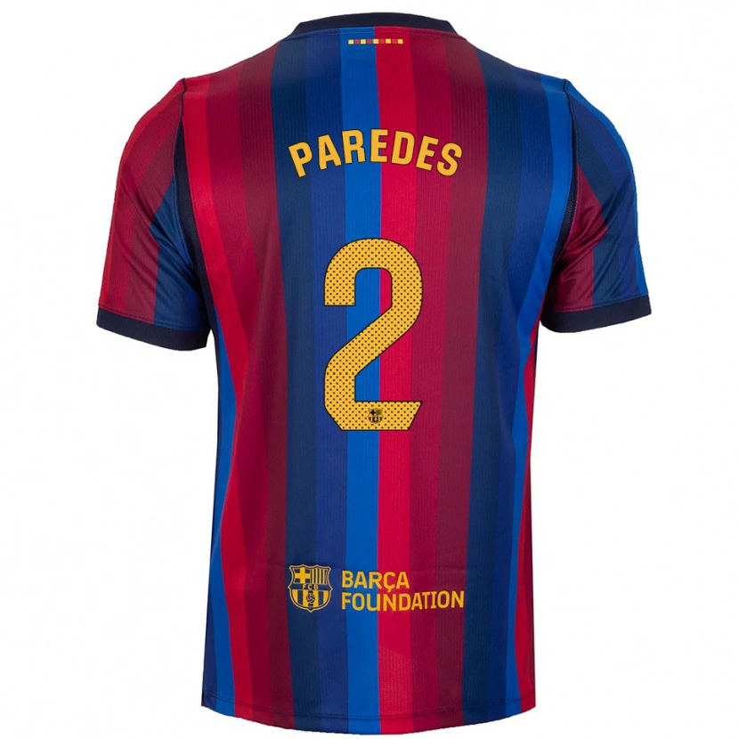Danxen Damen Irene Paredes #2 Königsblau Rot Gelb Heimtrikot Trikot 2026/27 T-Shirt Schweiz