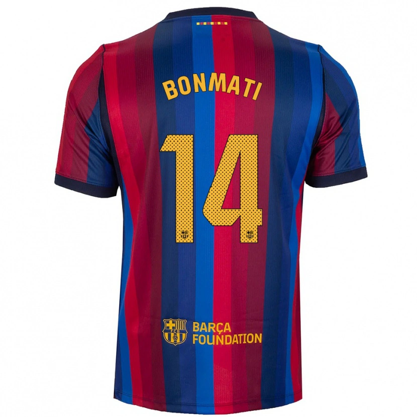 Danxen Damen Aitana Bonmati #14 Königsblau Rot Gelb Heimtrikot Trikot 2026/27 T-Shirt Schweiz