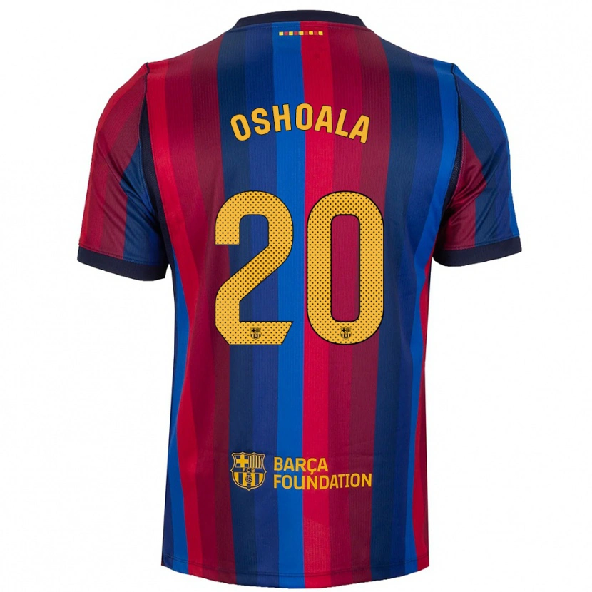 Danxen Damen Asisat Oshoala #20 Königsblau Rot Gelb Heimtrikot Trikot 2026/27 T-Shirt Schweiz