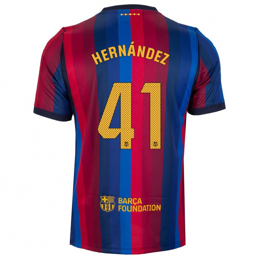 Danxen Damen Juan Hernández #41 Königsblau Rot Gelb Heimtrikot Trikot 2026/27 T-Shirt Schweiz