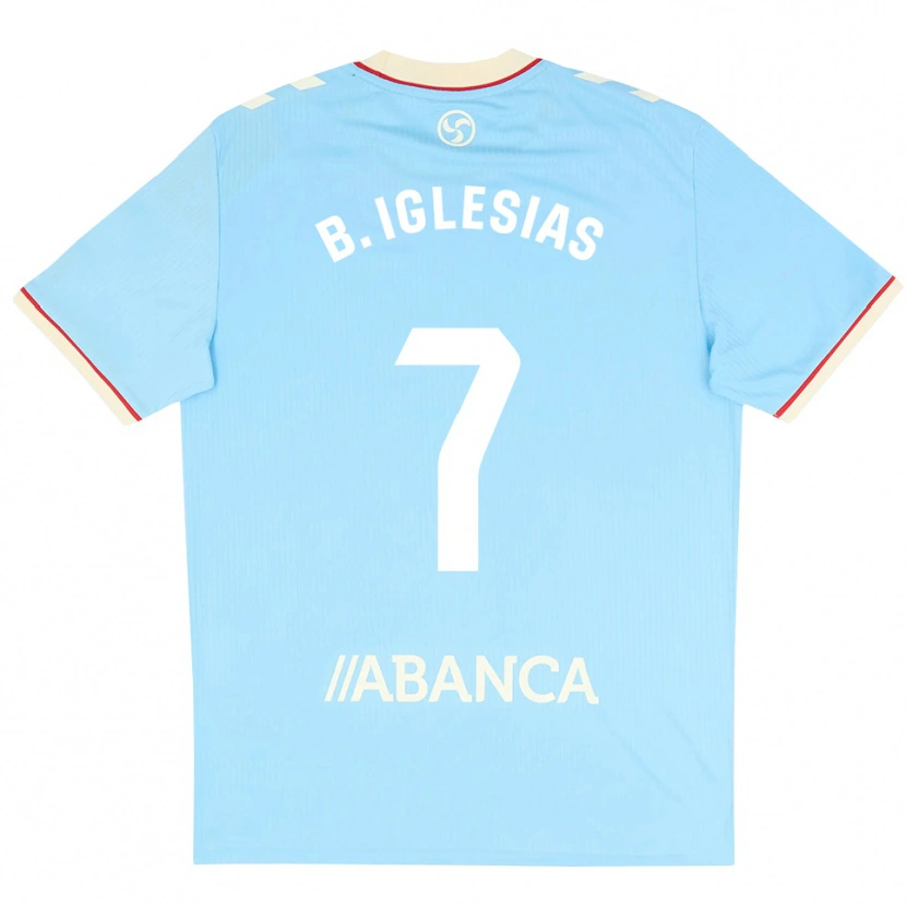 Danxen Damen Borja Iglesias #7 Himmelblau Weiß Rot Heimtrikot Trikot 2026/27 T-Shirt Schweiz