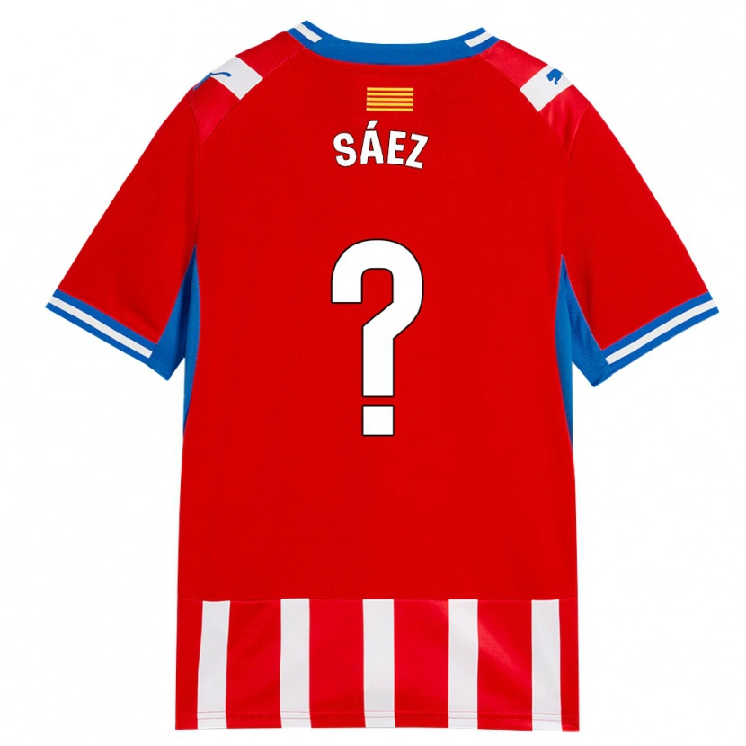 Danxen Damen David Sáez #0 Rot Weiß Himmelblau Heimtrikot Trikot 2026/27 T-Shirt Schweiz