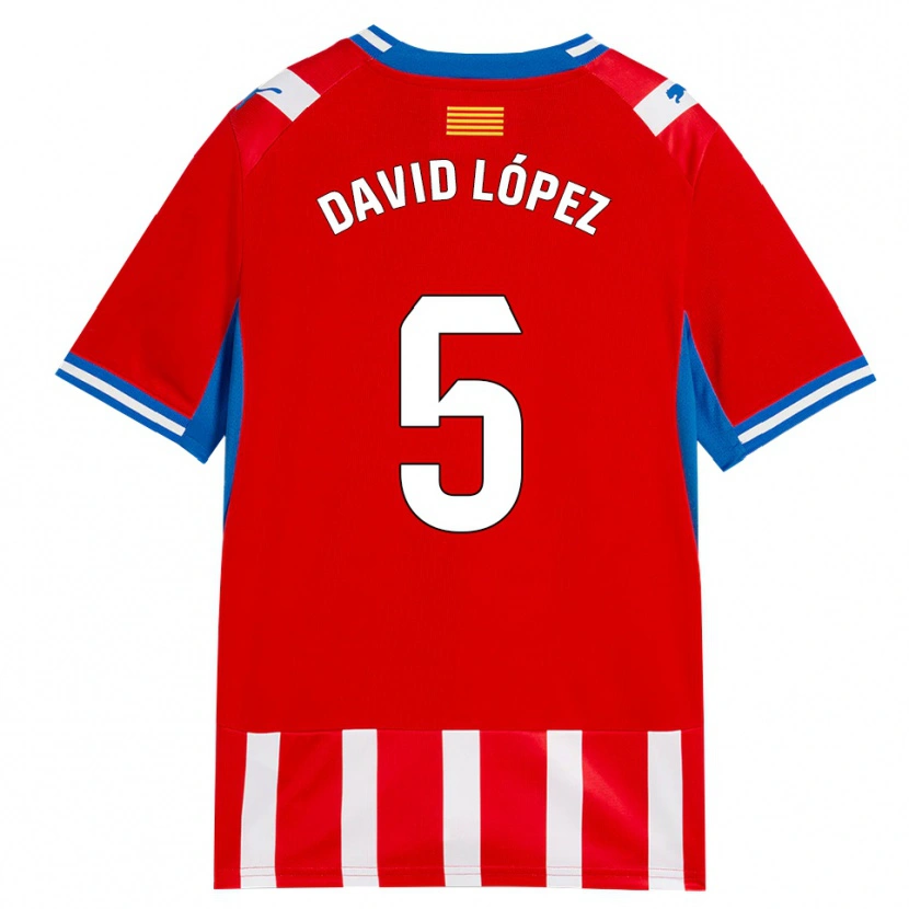 Danxen Damen David López #5 Rot Weiß Himmelblau Heimtrikot Trikot 2026/27 T-Shirt Schweiz