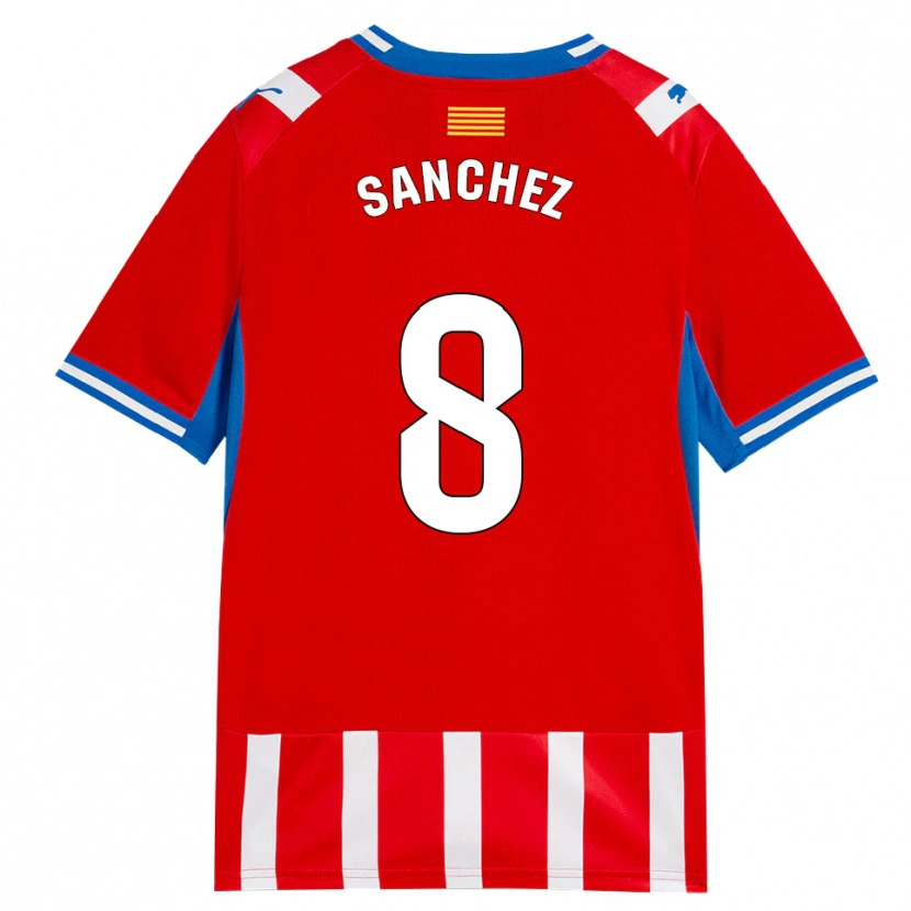 Danxen Damen Miguel Ángel Sánchez #8 Rot Weiß Himmelblau Heimtrikot Trikot 2026/27 T-Shirt Schweiz