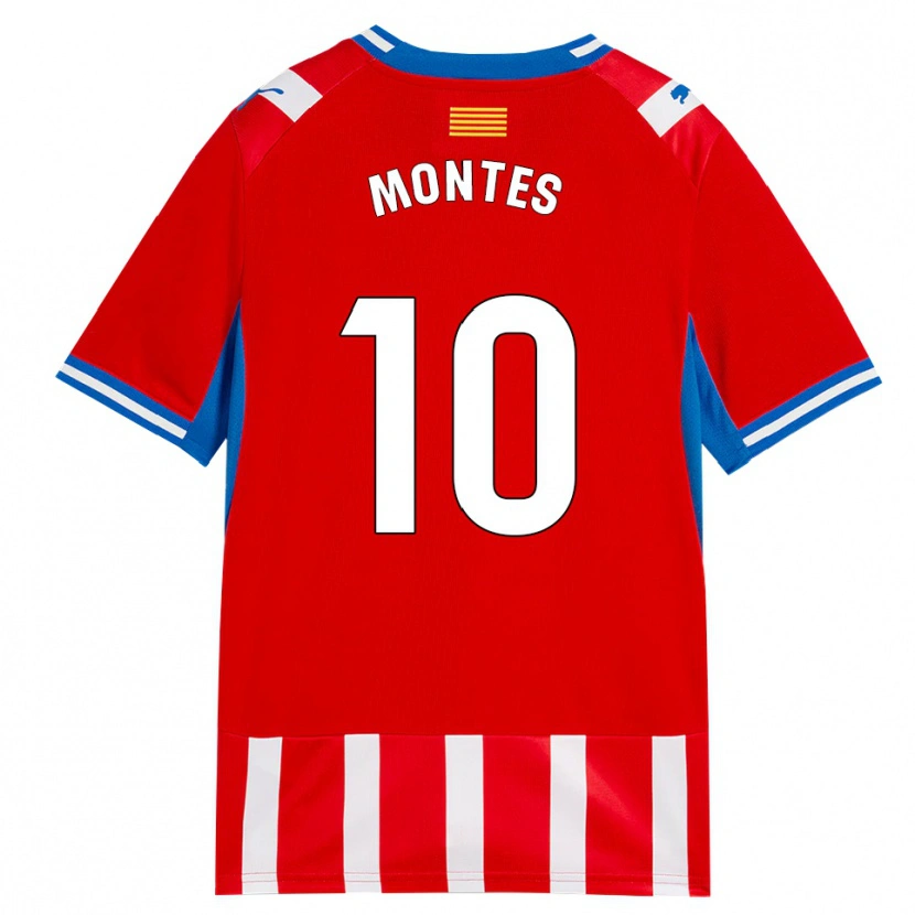 Danxen Damen Luis Montes #10 Rot Weiß Himmelblau Heimtrikot Trikot 2026/27 T-Shirt Schweiz