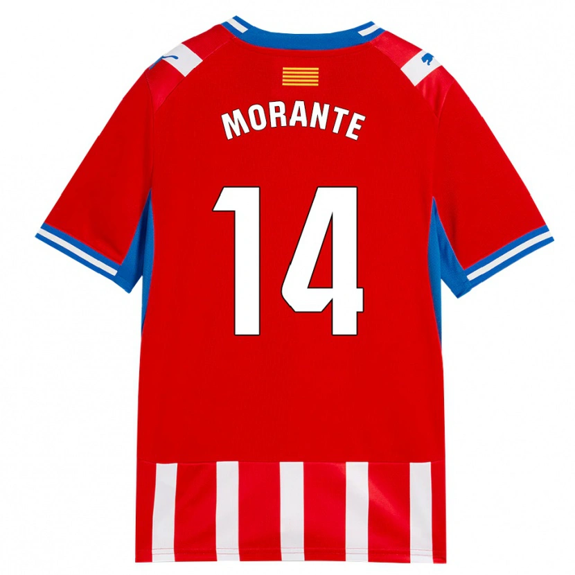 Danxen Damen Iván Morante #14 Rot Weiß Himmelblau Heimtrikot Trikot 2026/27 T-Shirt Schweiz