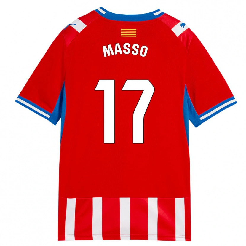 Danxen Damen Ainoa Massó #17 Rot Weiß Himmelblau Heimtrikot Trikot 2026/27 T-Shirt Schweiz