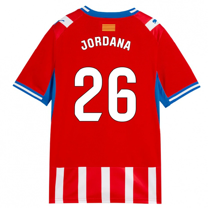 Danxen Damen Gibert Jordana #26 Rot Weiß Himmelblau Heimtrikot Trikot 2026/27 T-Shirt Schweiz