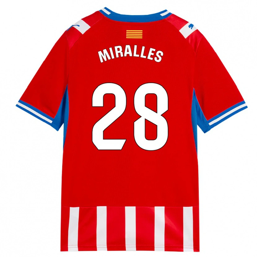 Danxen Damen Diego Miralles #28 Rot Weiß Himmelblau Heimtrikot Trikot 2026/27 T-Shirt Schweiz