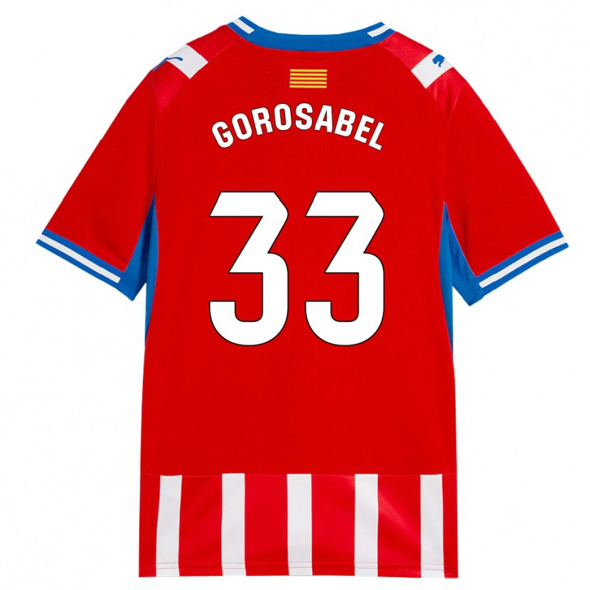 Danxen Damen Jakes Gorosabel #33 Rot Weiß Himmelblau Heimtrikot Trikot 2026/27 T-Shirt Schweiz
