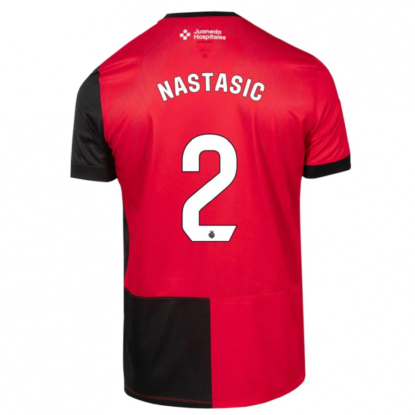 Danxen Damen Matija Nastasic #2 Schwarz Rot Weiß Heimtrikot Trikot 2026/27 T-Shirt Schweiz