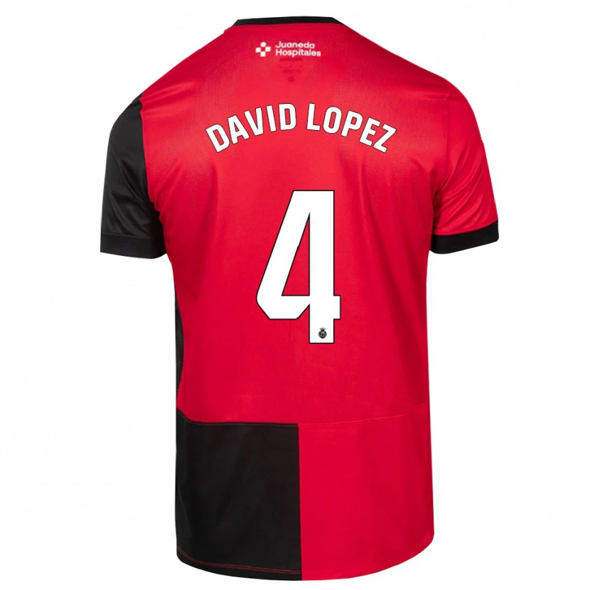 Danxen Damen David López #4 Schwarz Rot Weiß Heimtrikot Trikot 2026/27 T-Shirt Schweiz