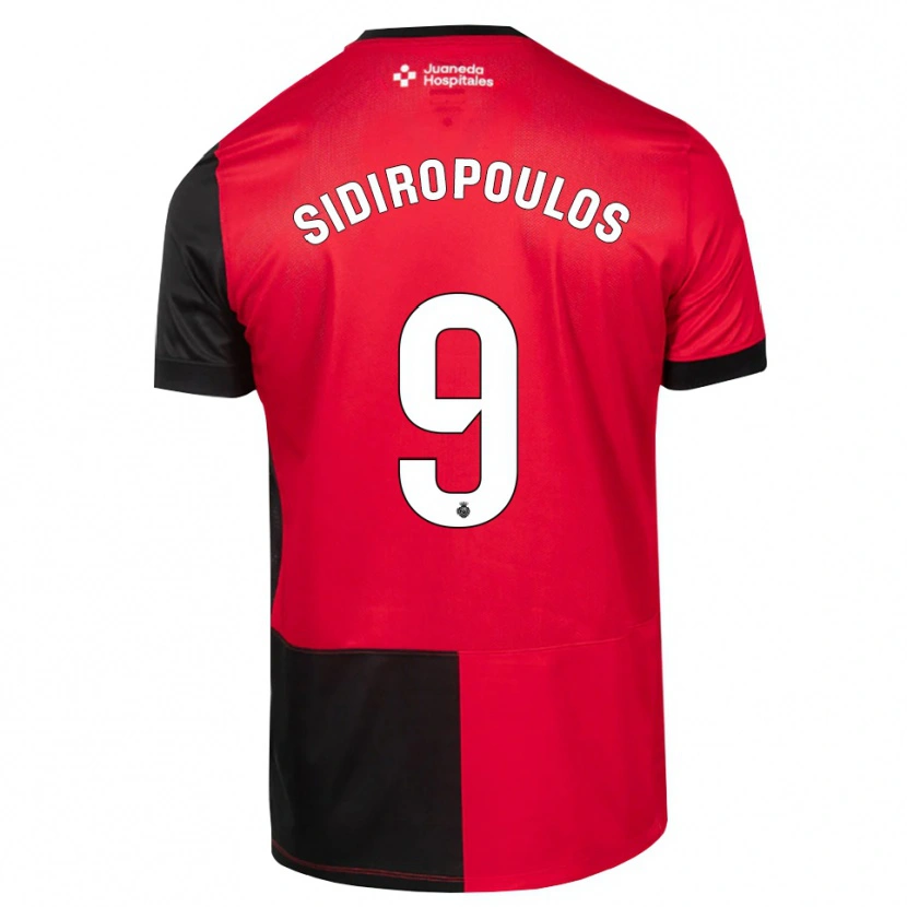 Danxen Damen Anastasios Sidiropoulos #9 Schwarz Rot Weiß Heimtrikot Trikot 2026/27 T-Shirt Schweiz