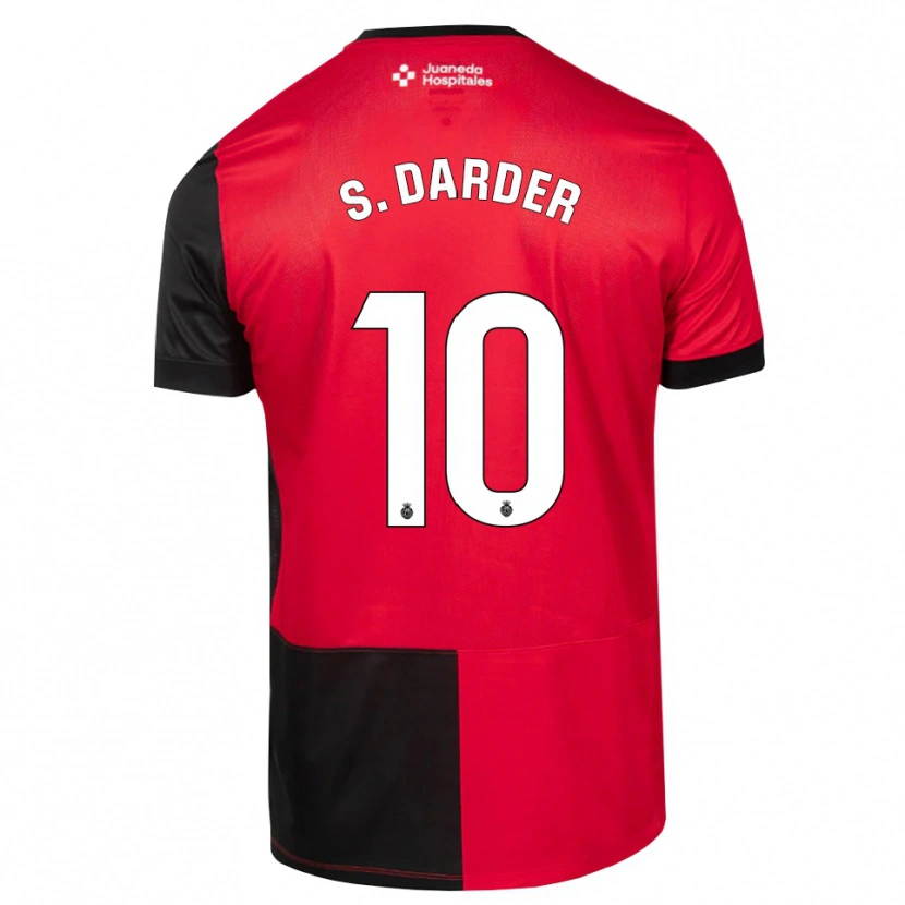 Danxen Damen Sergi Darder #10 Schwarz Rot Weiß Heimtrikot Trikot 2026/27 T-Shirt Schweiz