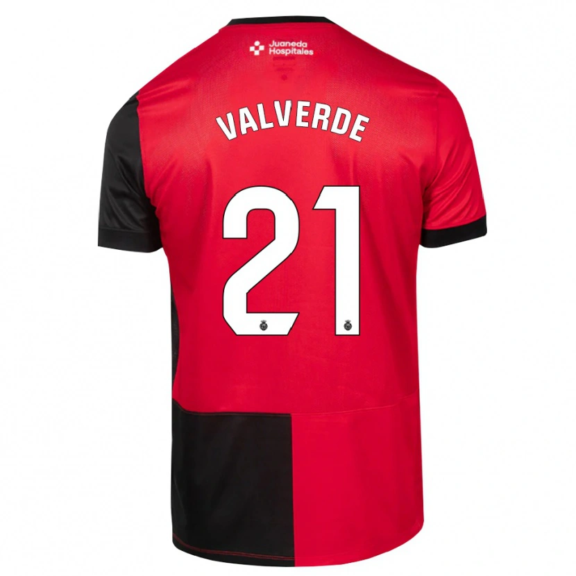 Danxen Damen David Valverde #21 Schwarz Rot Weiß Heimtrikot Trikot 2026/27 T-Shirt Schweiz