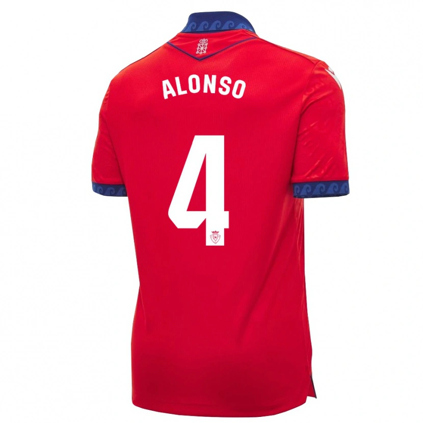 Danxen Damen Ander Alonso #4 Rot Marineblau Weiß Heimtrikot Trikot 2026/27 T-Shirt Schweiz